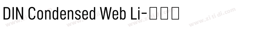 DIN Condensed Web Li字体转换